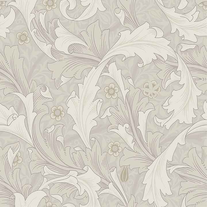 Granville White Leafy Vine Wallpaper - York Wallcoverings - 4153-82011