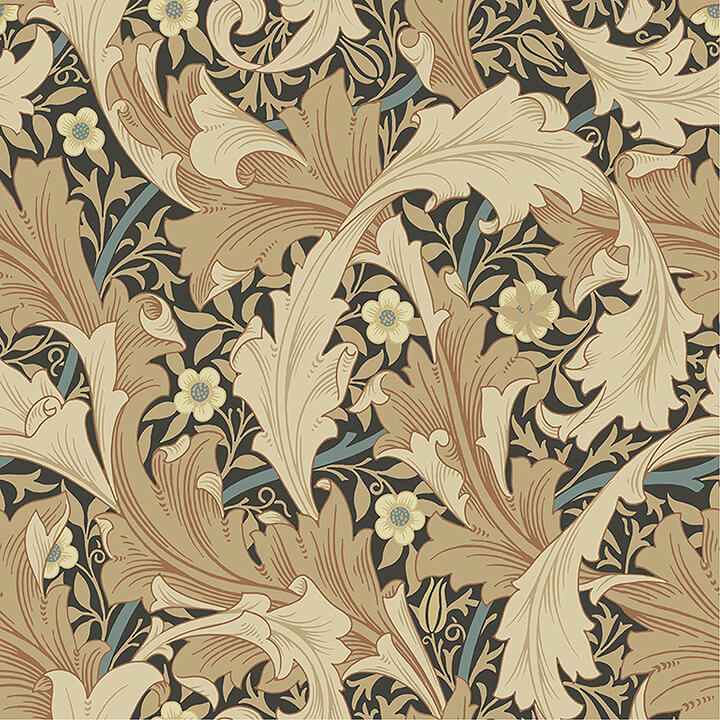 Granville Apricot Leafy Vine Wallpaper - York Wallcoverings - 4153-82015
