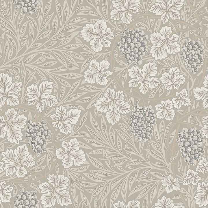 Vine Light Grey Woodland Fruits Wallpaper - York Wallcoverings - 4153-82017 - York Wallcoverings Wallpaper