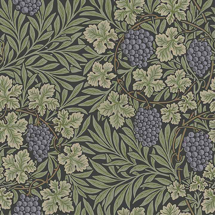 Vine Green Woodland Fruits Wallpaper - York Wallcoverings - 4153-82019
