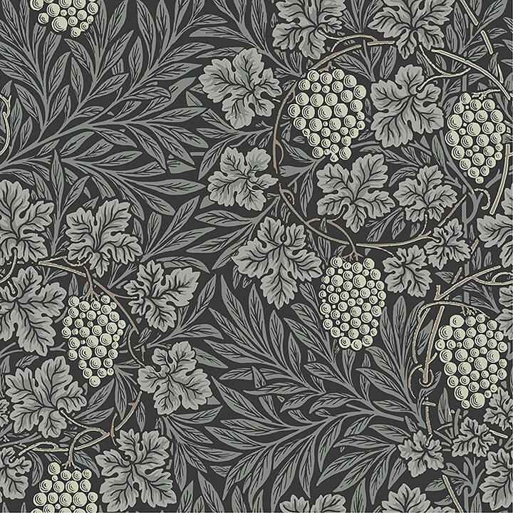 Vine Denim Woodland Fruits Wallpaper - York Wallcoverings - 4153-82021 - York Wallcoverings Wallpaper