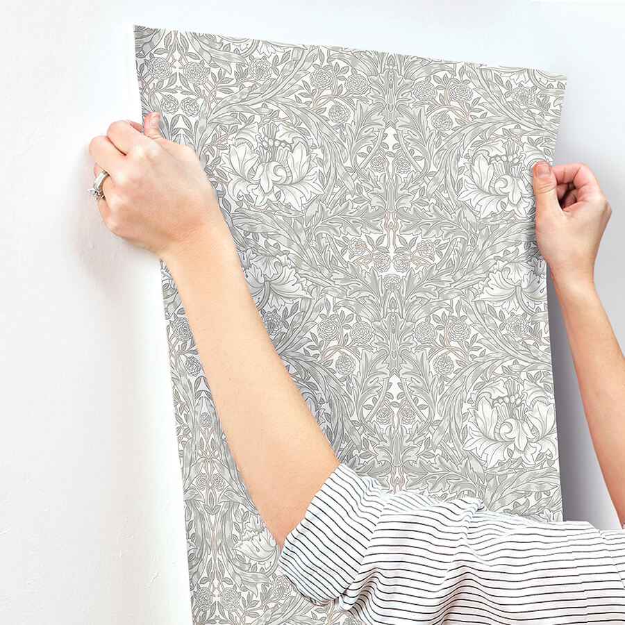 African Marigold White Floral Wallpaper - York Wallcoverings - 4153-82022 - York Wallcoverings Wallpaper