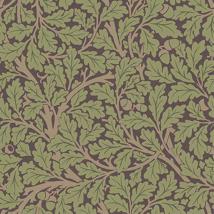 Oak Tree Plum Leaf Wallpaper - York Wallcoverings - 4153-82029