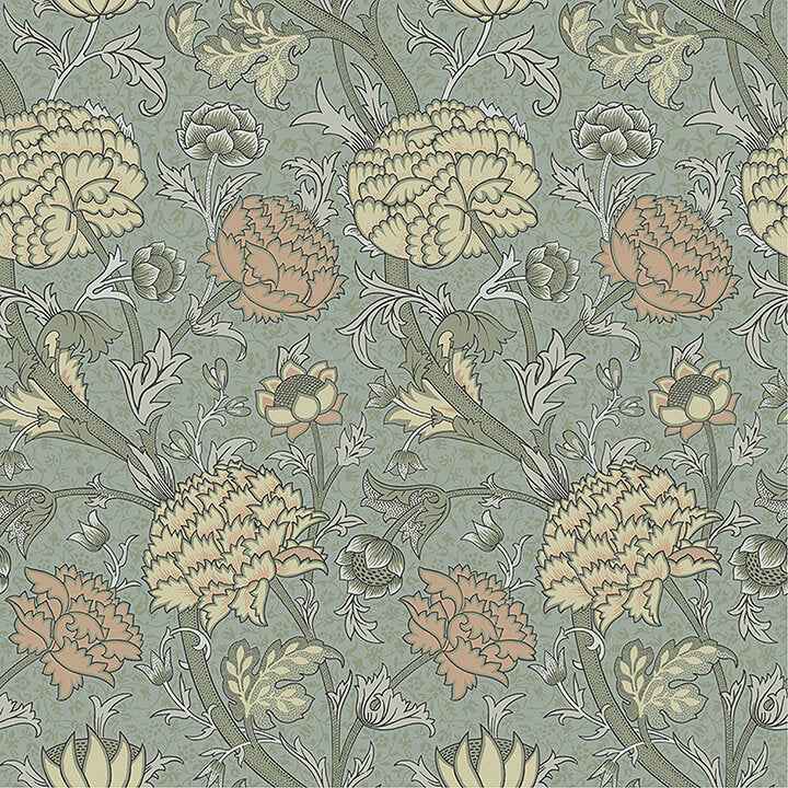 Cray Light Blue Floral Trail Wallpaper - York Wallcoverings - 4153-82034