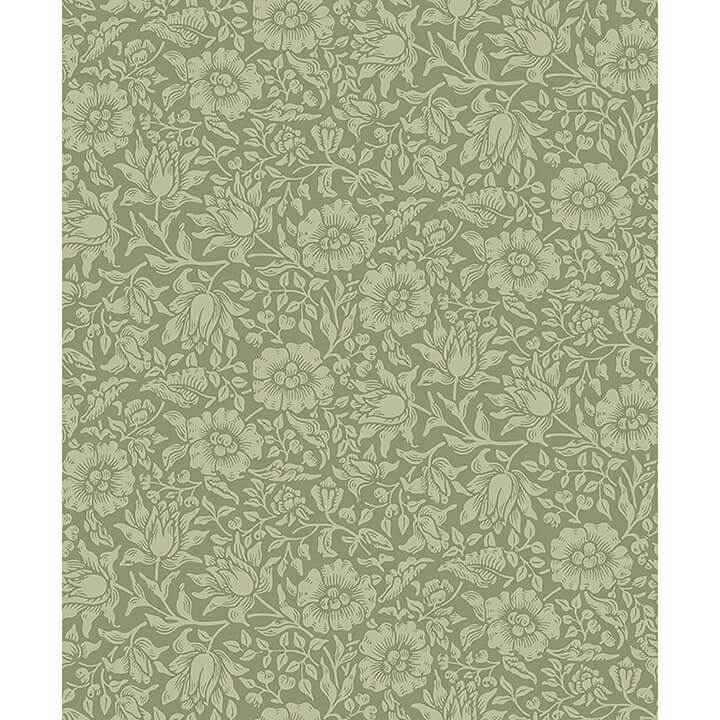 Mallow Green Floral Vine Wallpaper - York Wallcoverings - 4153-82041 - York Wallcoverings Wallpaper