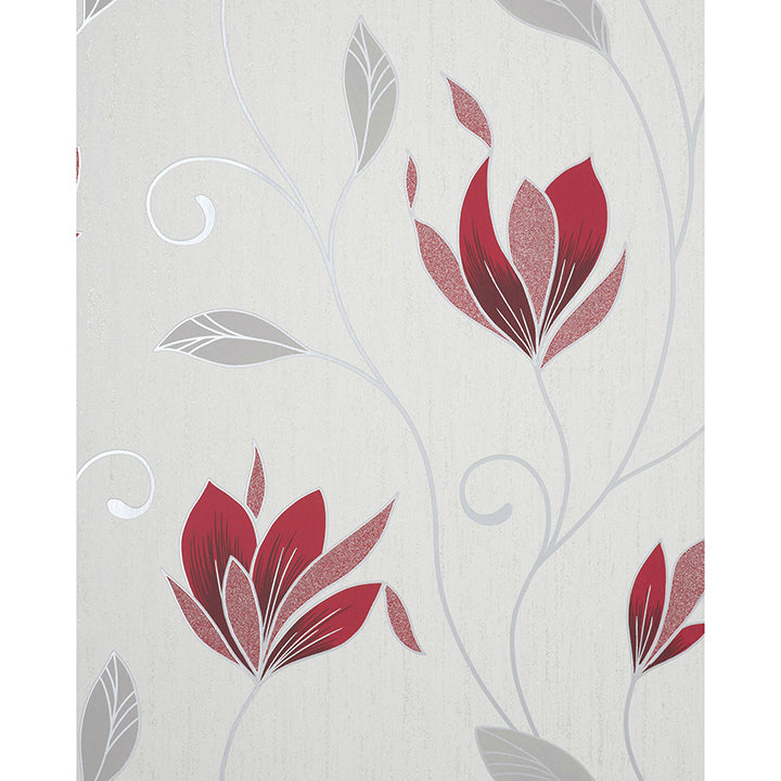 Picture of Synergy Ruby Floral Wallpaper