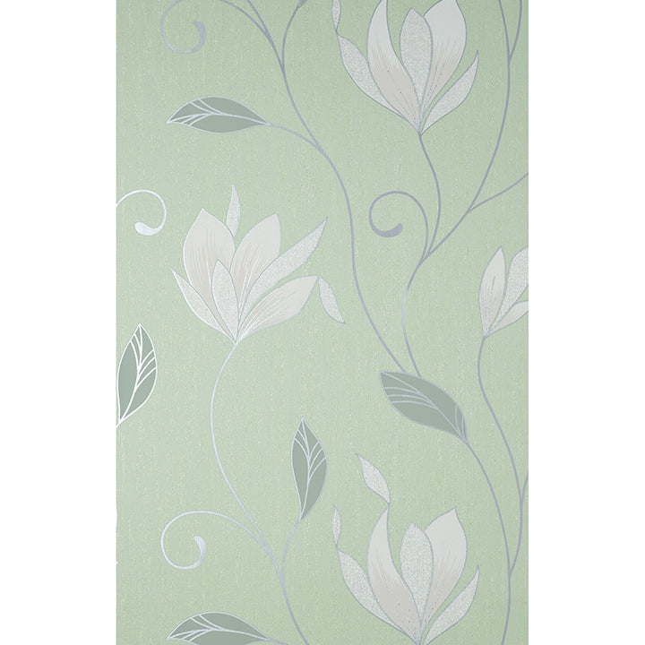 Picture of Synergy Light Green Floral Wallpaper