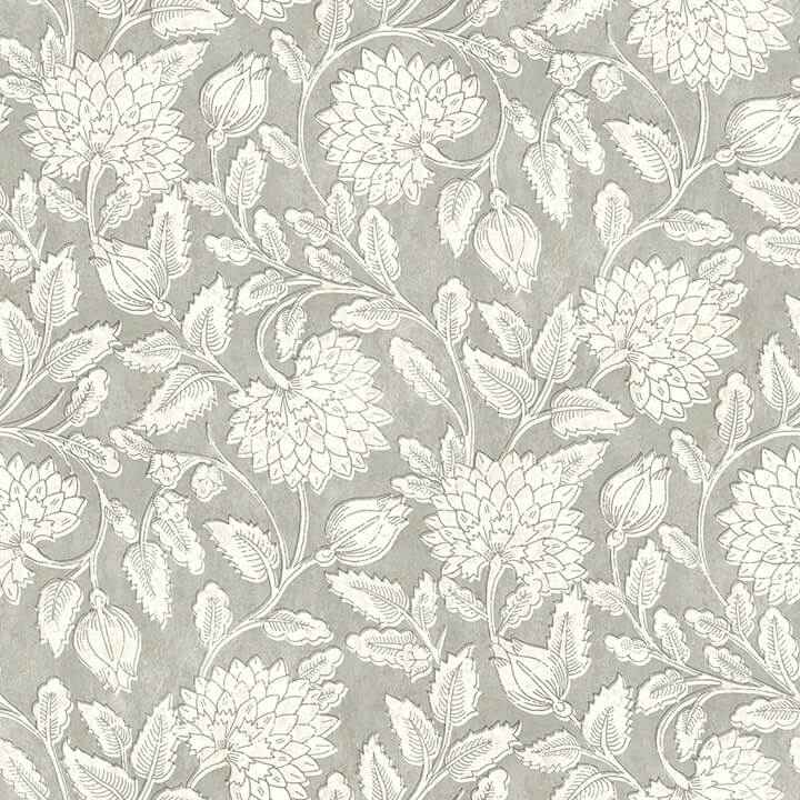 Vadouvan Grey Jacobean Trail Wallpaper - York Wallcoverings - 4134-72537