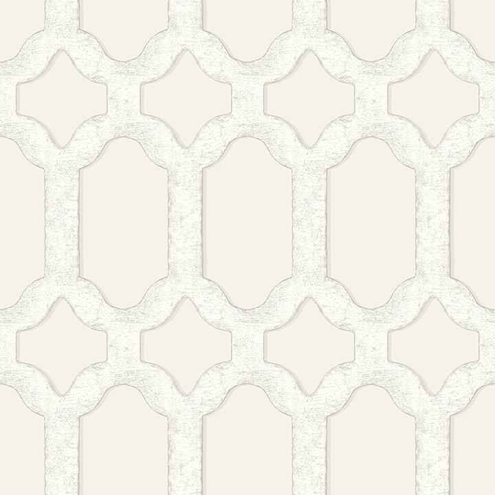 Chervil Cream Trellis Wallpaper - York Wallcoverings - 4134-72541