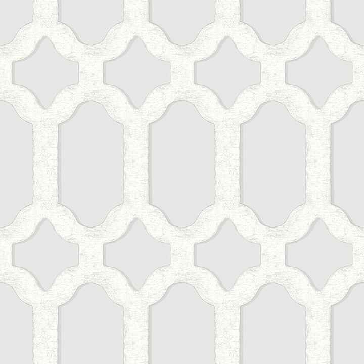 Chervil Sky Blue Trellis Wallpaper - York Wallcoverings - 4134-72543