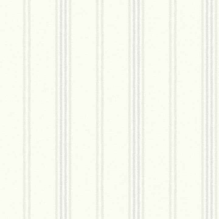 Lovage Aqua Linen Stripe Wallpaper - York Wallcoverings - 4134-72548