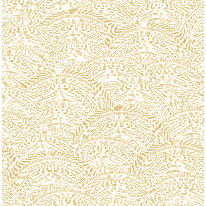 Picture of Encircle Yellow Geometric Wallpaper