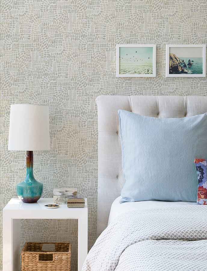 Wanderer Dove Mosiac Wallpaper - York Wallcoverings - 4146-27218 - York Wallcoverings Wallpaper