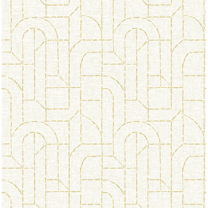 Picture of Integrity Yellow Arched Outlines Wallpaper