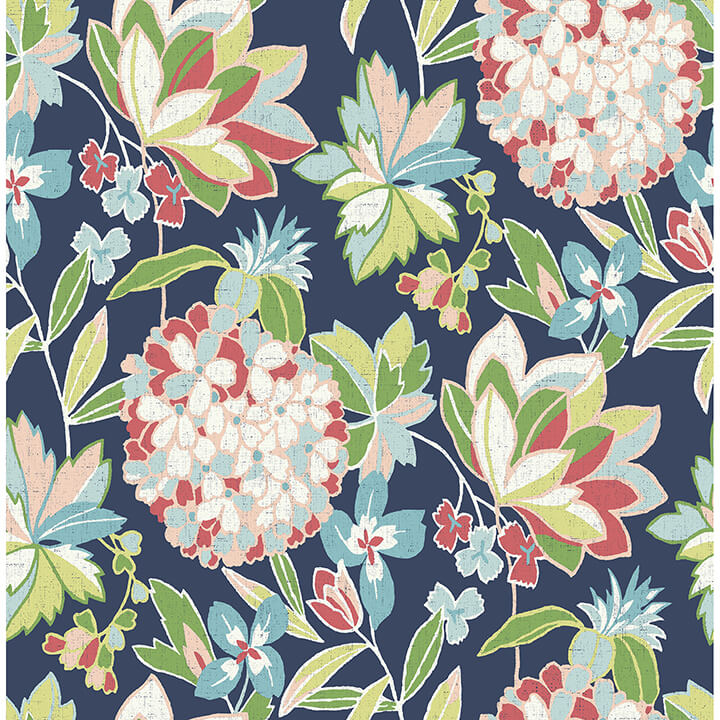 valdivian-fuchsia-floral-wallpaper-york-wallcoverings-4146-27224 - York Wallcoverings Wallpaper