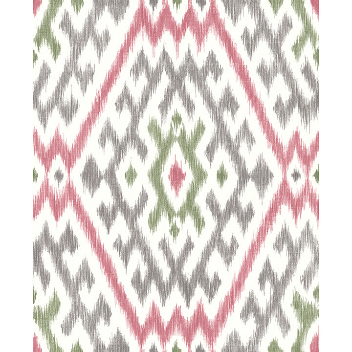 Picture of Solola Fuchsia Ikat Wallpaper