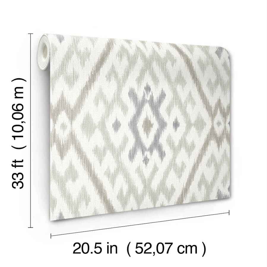 Solola Stone Ikat Wallpaper - York Wallcoverings - 4146-27239 - York Wallcoverings Wallpaper