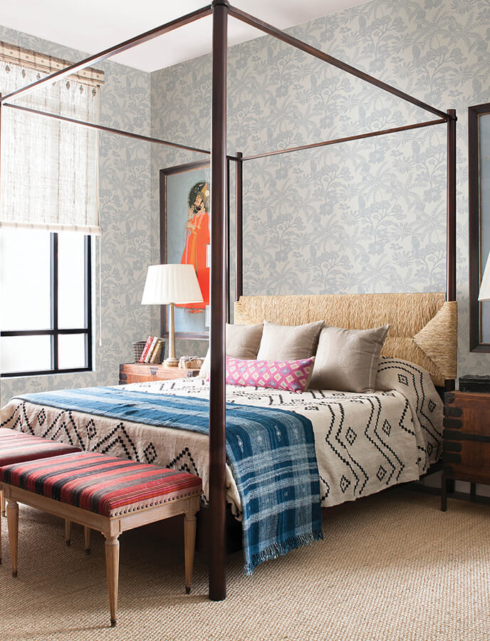 jacaranda-light-blue-tropical-trail-wallpaper-york-wallcoverings-4146-27245 - York Wallcoverings Wallpaper
