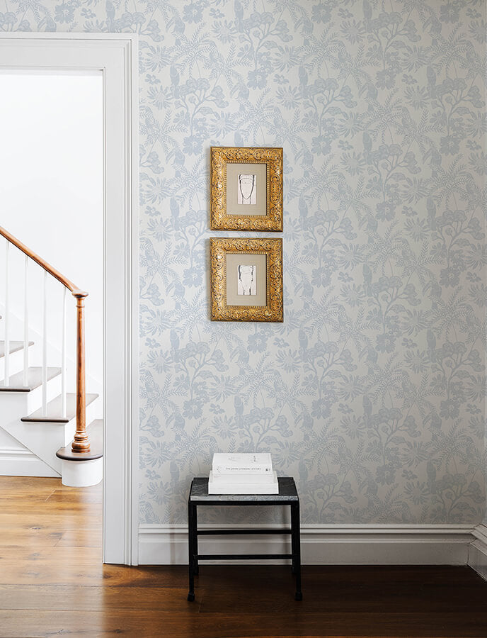 jacaranda-light-blue-tropical-trail-wallpaper-york-wallcoverings-4146-27245 - York Wallcoverings Wallpaper