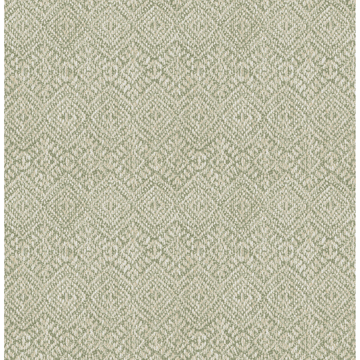 Picture of Gallivant Sage Woven Geometric Wallpaper