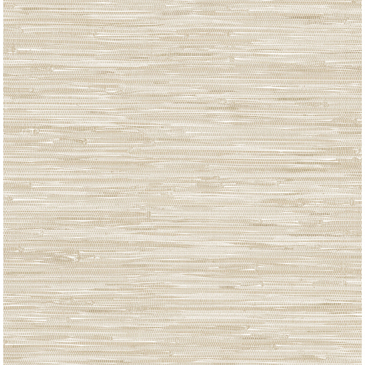 Picture of Exhale Dove Woven Faux Grasscloth Wallpaper