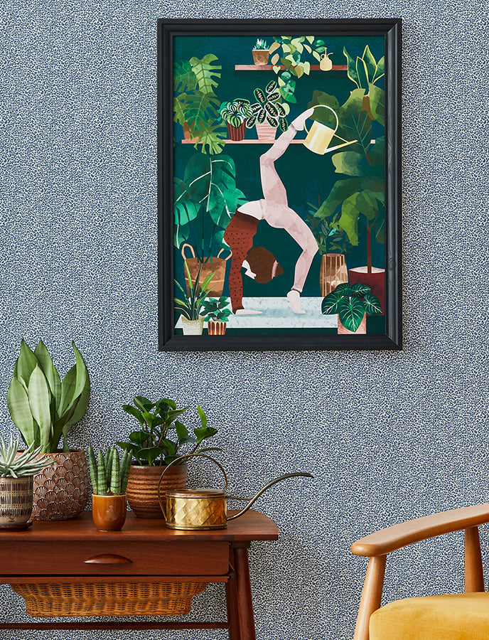 Soul Indigo Animal Print Wallpaper  | Brewster Wallcovering - The WorkRm