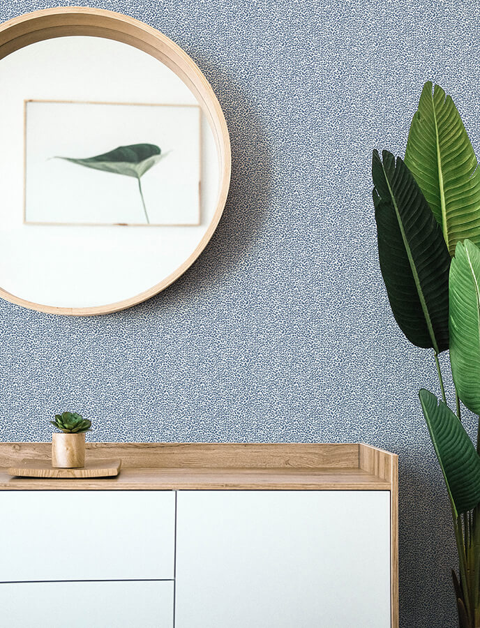 soul-indigo-animal-print-wallpaper-york-wallcoverings-4146-27268 - York Wallcoverings Wallpaper
