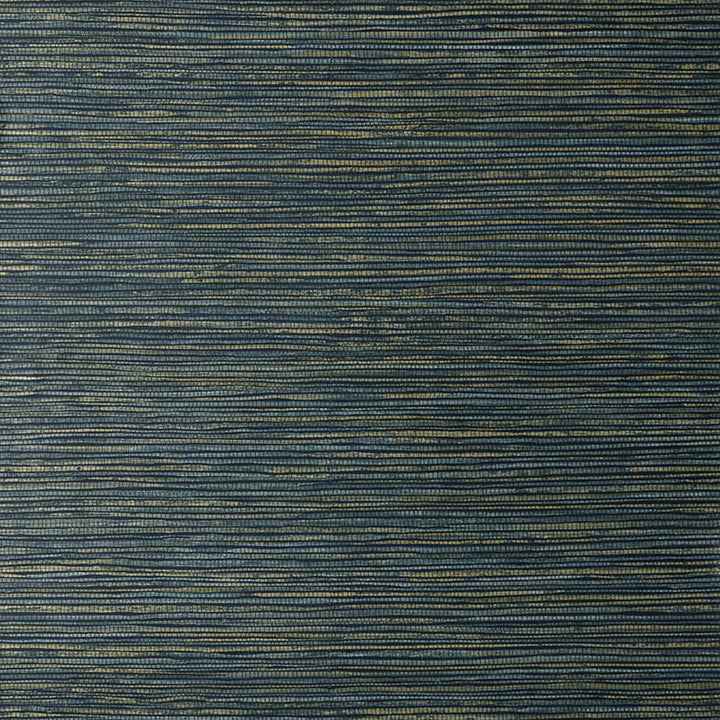 Fusion Navy Plain Wallpaper - York Wallcoverings - M1769