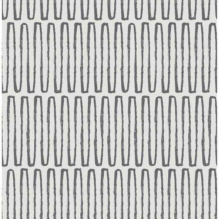 Porter Charcoal Peel and Stick Wallpaper - York Wallcoverings - NUS6220 - York Wallcoverings Wallpaper