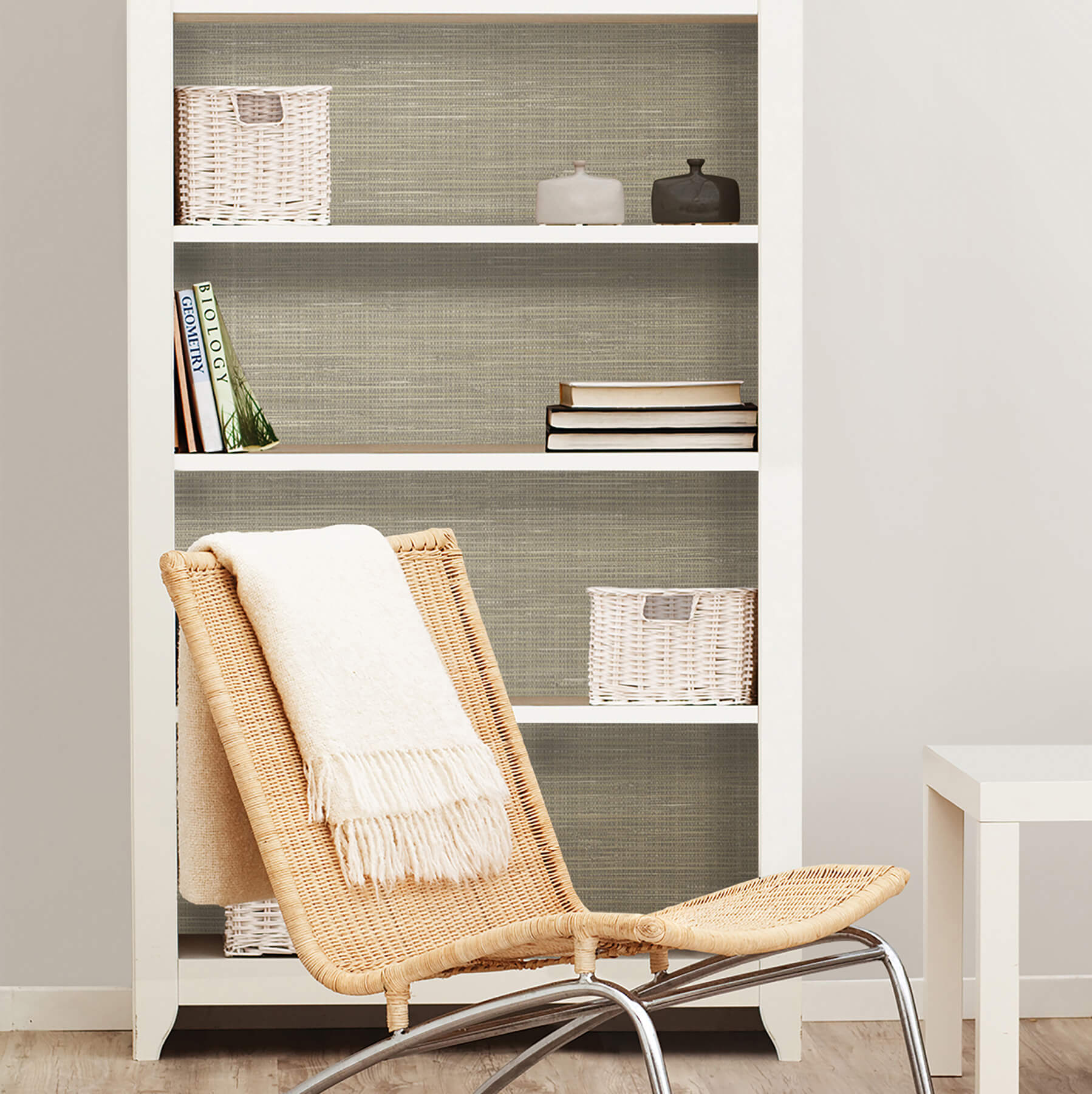Wheat Grasscloth Peel & Stick Wallpaper - York Wallcoverings - NUS2215 - York Wallcoverings Wallpaper