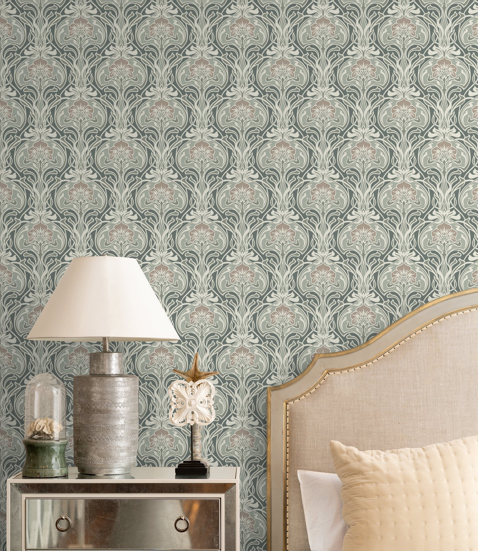 Fallon Brown Peel and Stick Wallpaper - Brewster Wallcovering