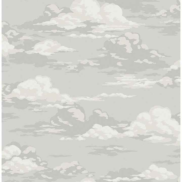 Cumulus Grey Clouds Wallpaper - York Wallcoverings - 4164-M1810