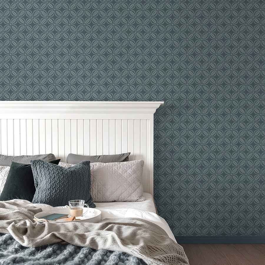 Morgrove Blue Trellis Wallpaper - York Wallcoverings - 4164-M1834 - York Wallcoverings Wallpaper