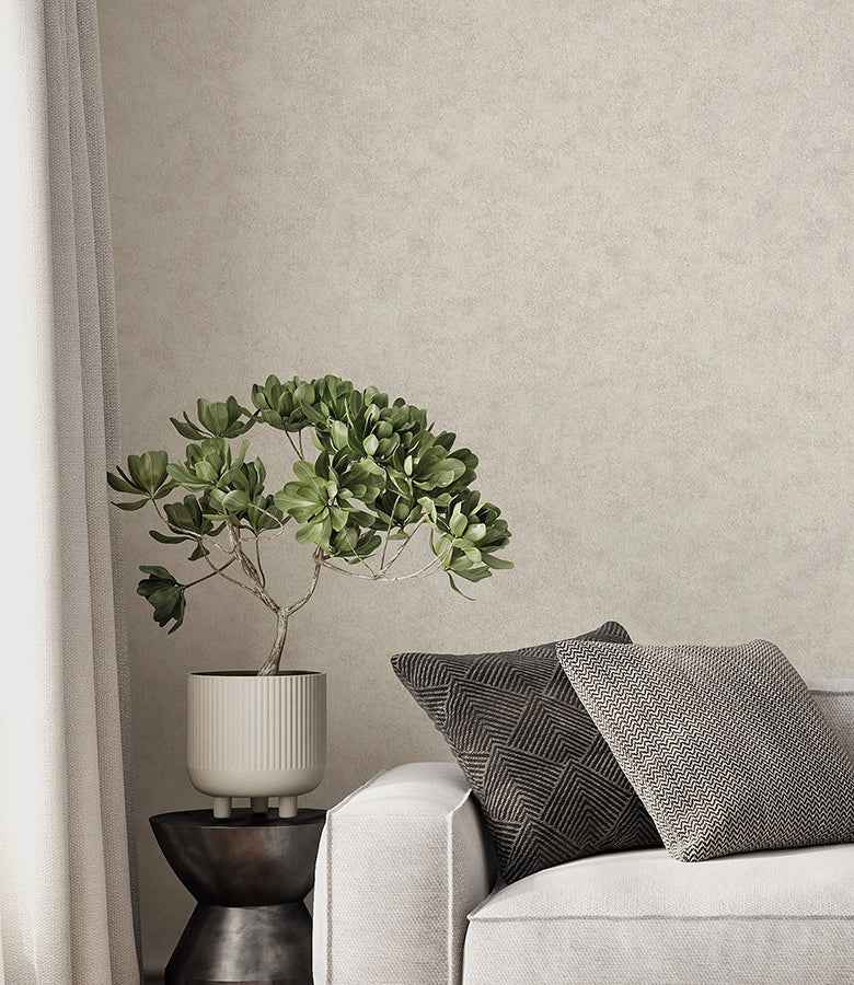 Heritage Light Grey Plain Wallpaper - York Wallcoverings - 4164-M1836 - York Wallcoverings Wallpaper