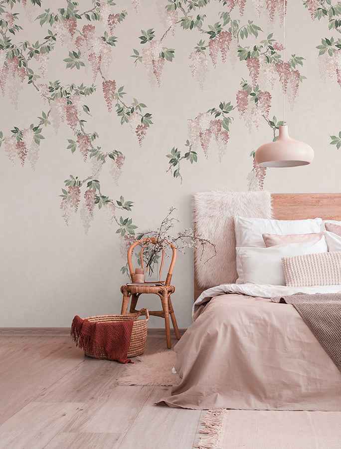 Wisteria Blush Wall Mural - York Wallcoverings - 4164-50939 - York Wallcoverings Wallpaper