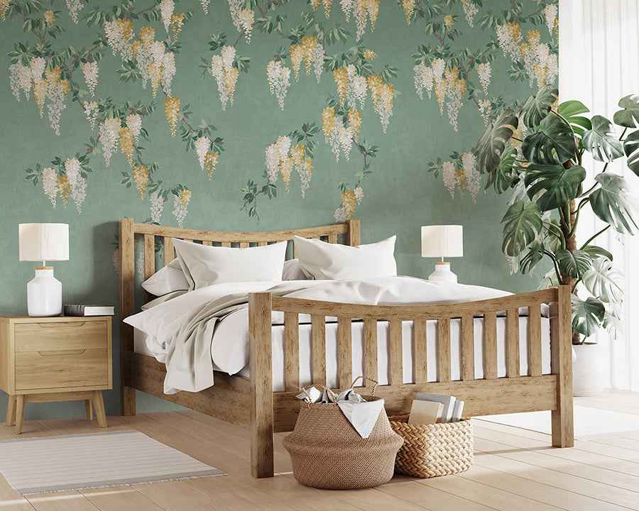 Wisteria Green Wall Mural - York Wallcoverings - 4164-50940 - York Wallcoverings Wallpaper