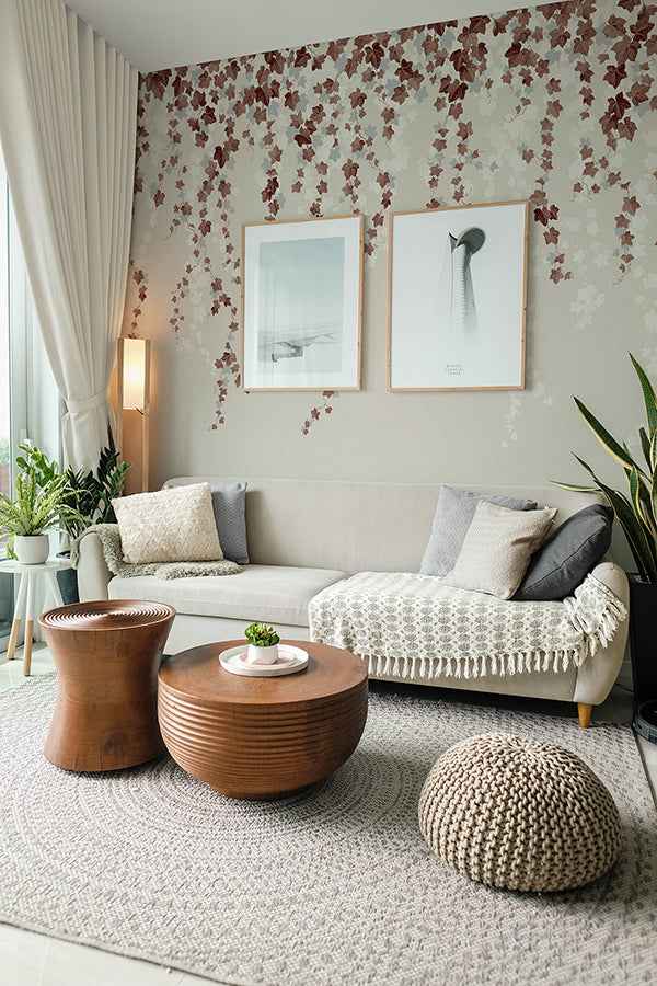 Trailing Ivy Brown Wall Mural - York Wallcoverings - 4164-50941 - York Wallcoverings Wallpaper