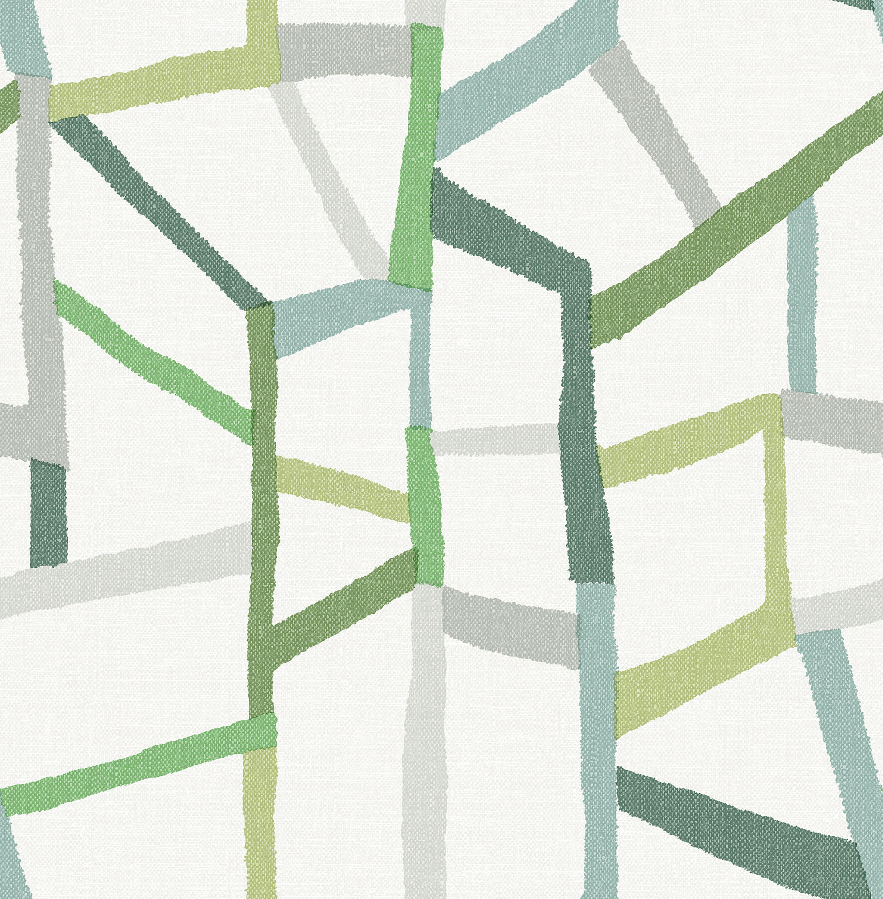 Tate Green Geometric Linen Wallpaper - York Wallcoverings - 2903-25847 - York Wallcoverings Wallpaper