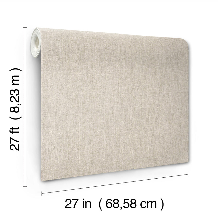 Cromie Beige Texture Wallpaper - Brewster Wallcovering