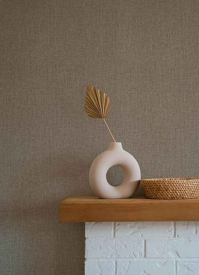 Cromie Brown Texture Wallpaper - York Wallcoverings - 4135-6905