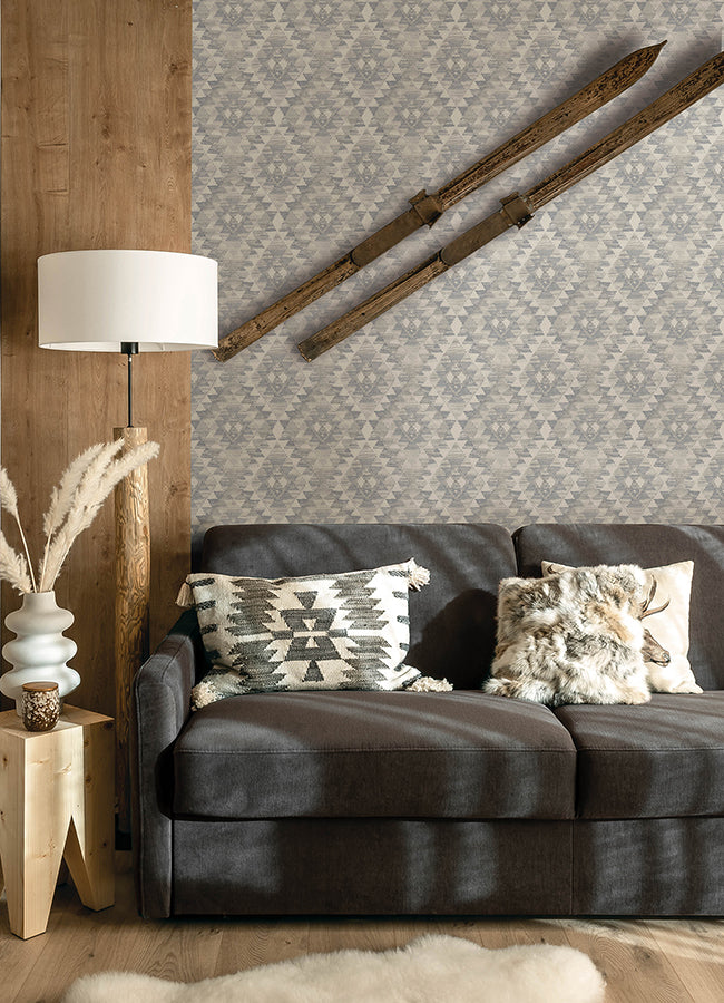 Montana Sapphire Wallpaper - Brewster Wallcovering