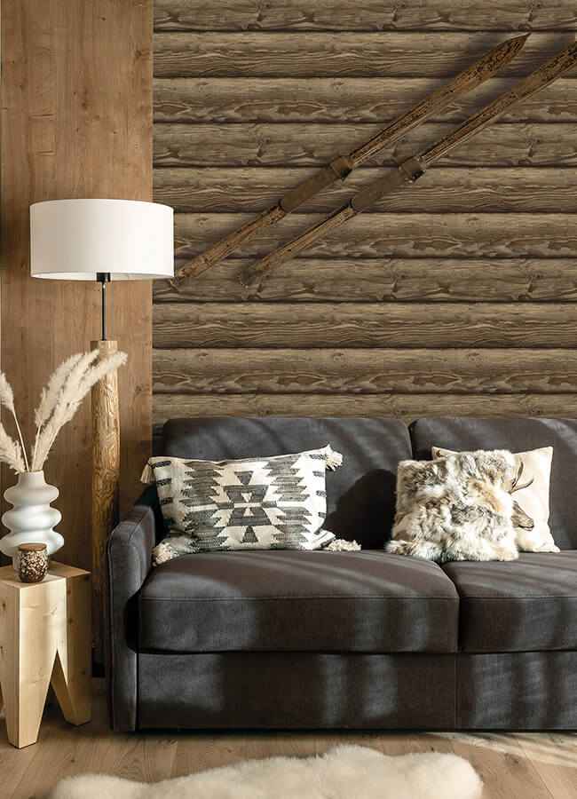 Bunkhouse Chestnut Wallpaper - York Wallcoverings - 4142-72618 - York Wallcoverings Wallpaper