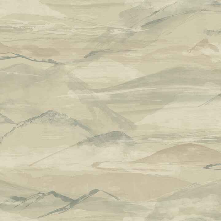 Bozeman Mountains Moss Wallpaper - York Wallcoverings - 4142-72624