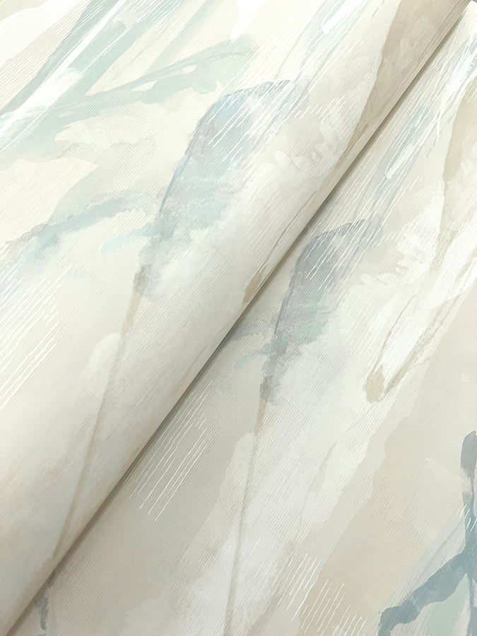 Bozeman Mountains Sky Blue Wallpaper - Brewster Wallcovering