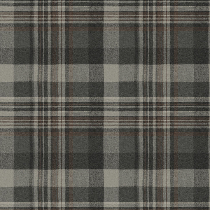 Picture of Dutton Plaid Charcoal Wallpaper