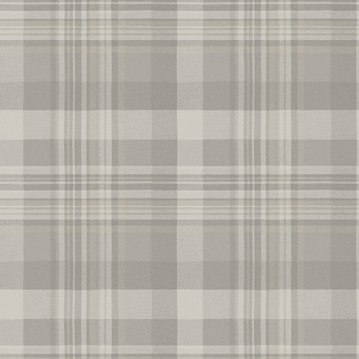 Picture of Dutton Plaid Grey Wallpaper