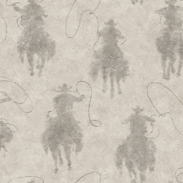 Picture of Stockman Silhouette Grey Wallpaper