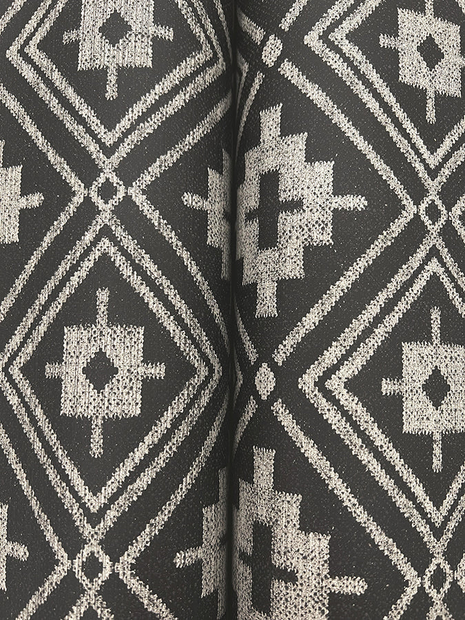 Camp Blanket Black Wallpaper - Brewster Wallcovering