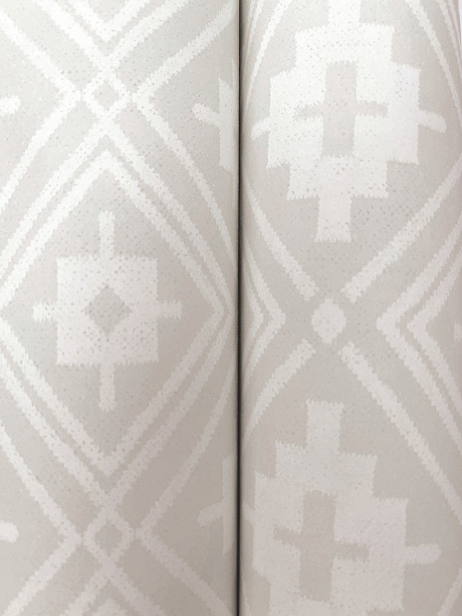 Camp Blanket Silver Wallpaper - Brewster Wallcovering