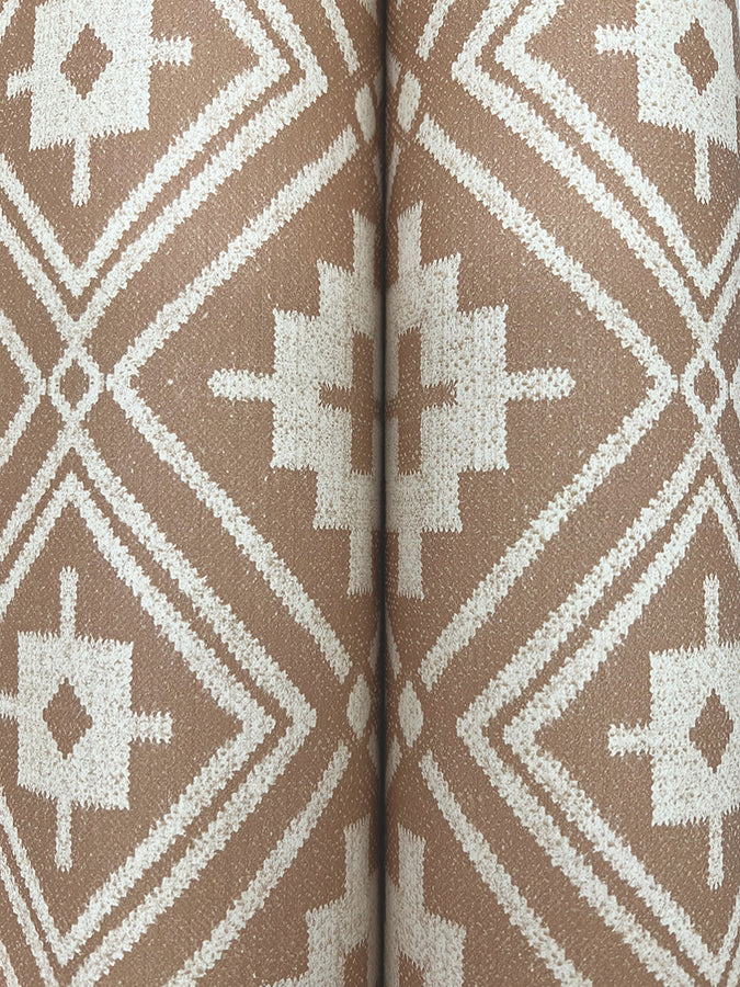 Camp Blanket Chestnut Wallpaper - Brewster Wallcovering